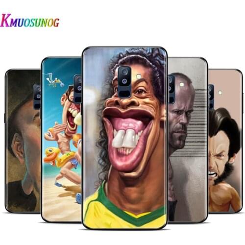 Funny Funny Superstar For Samsung Galaxy A3 A5 A6 A7 A8 A9 A6S A8S A9S Star Plus 2016 2017 2018 Black Toft TPU Phone Case