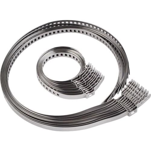 10Pcs Universal Car Adjustable AXLE CV Shaft Joint Boot Crimp Clamp Kit 31- 41mm 70- 125mm 5 Small +5 Big