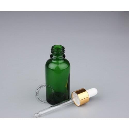 10 x Excellent Makeup Tools 30ml Glass Essential Oil Bottle, 30cc/1oz Green Dropper Glass Vial, Cosmetic Container Free Shipping