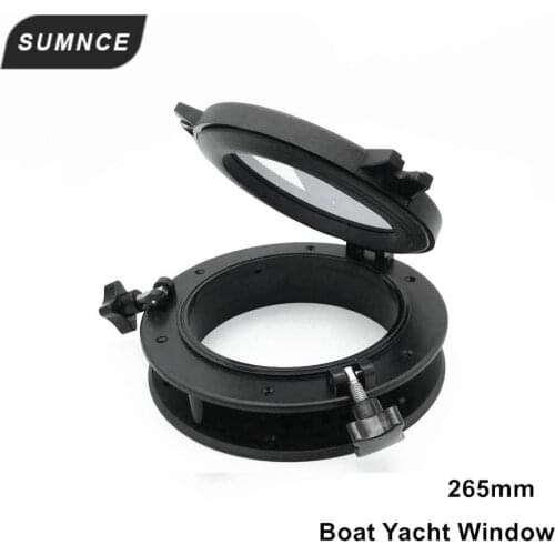 265mm Marine Boat Yacht RV Porthole ABS Plastic Round Hatches Replacement Windows