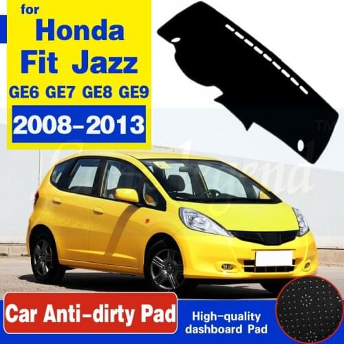For Honda Fit Jazz 2008~2013 Anti-Slip Mat Dashboard Cover Pad Sunshade Dashmat Protect Carpet Accessories GE6 GE7 GE8 GE9 2010