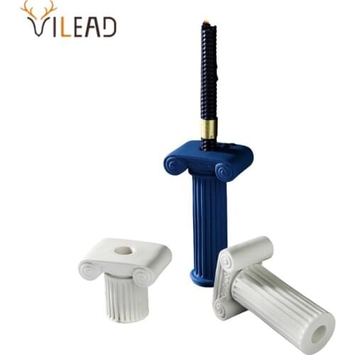 VILEAD Ceramic Candle Holder Nordic Style Creative Candlestick Inserted into Home Decor Guest Restaurant Desktop Decoration