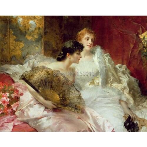 Beautiful grils court painting on canvas women body wall art decoration picture free shipping figure canvas print oil painting