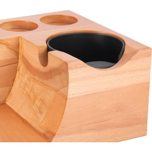 Kitchen Coffee Tamper Holder Household Storage Seat Powder Dregs Barrel Filling Press Seat 51mm