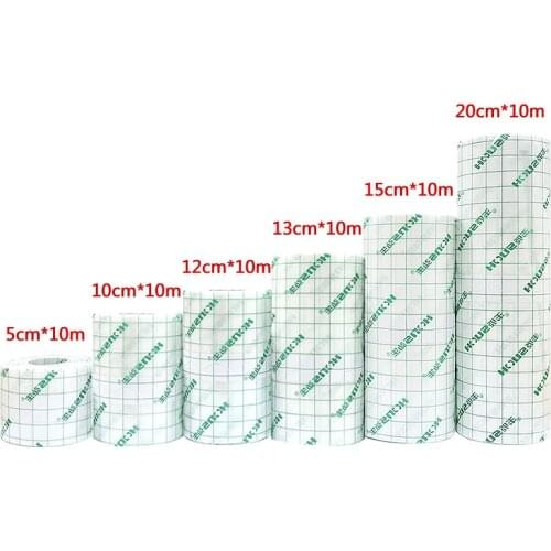 Medical Transparent PU film Adhesive Plaster pu membrane rolls Waterproof Anti-allergic Medicinal Wound Dressing Fixation Tape