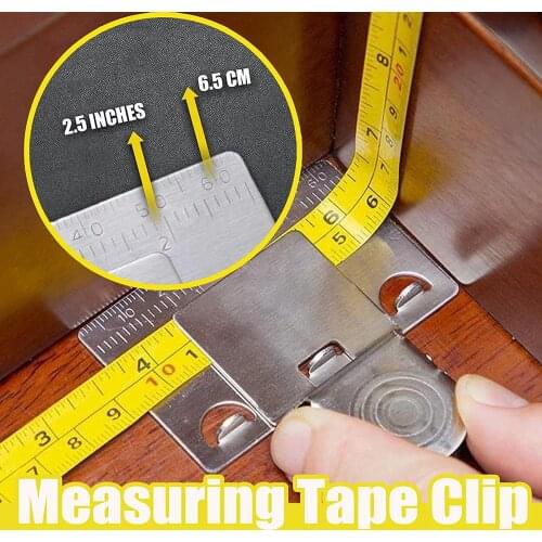Metal Measuring Tape Clip Holder Precise and clear Measuring Tool Woodworking Tool Accessories