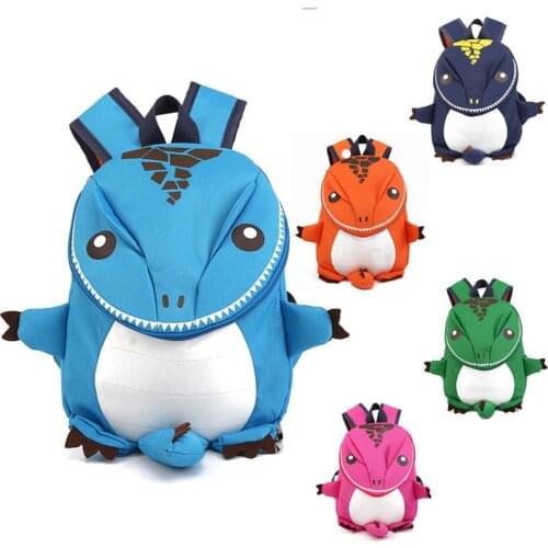 Cute Cartoon Toddler Baby Harness Backpack Leash Safety Anti-lost Backpack Strap Walker Dinosaur kids Backpack