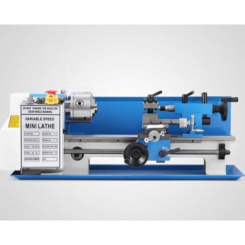 Mini Metal Lathe 7x14 Inch For Metal Bench Top Lathe Precision Parallel Variable Speed Digital Drilling