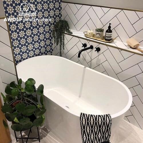 Bathroom Wall Mounted Basin Faucet Mixer Tap Spout Solid Brass 3pcs Black Hot Cold Bathroom Sink Faucet Dual Handle ML8039