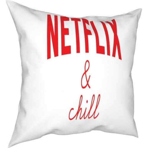 Netflix And Chill Pillow Case 50X50 Hard Case Pillowcase Pillow 40X40 Pillow Case Satin The Weeknd Pillow Cover Pillowcase