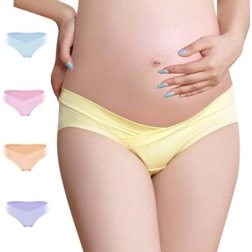 Low Waist Maternity Underwear U-Shaped Maternity Panties Cotton Pregnant Women Underwear Pregnancy Briefs Women Clothes
