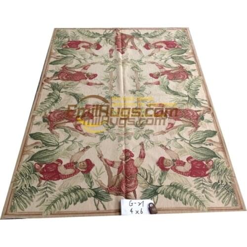 New Needle-point Plain Knitting Wool Hand-made Carpet woven floor Rectangular Wool Rug Carpet