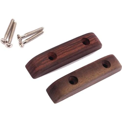 Rosewood Thumb Rest With 4pcs Fixing Screws For Bass Guiatr 66 X 14 X 13mm