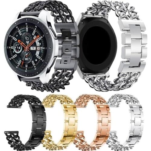 22mm Stainless steel strap for Samsung Galaxy watch 3 45mm gear s3 band metal wirst for galaxy 46mm Huawei gt honor for Amazfit