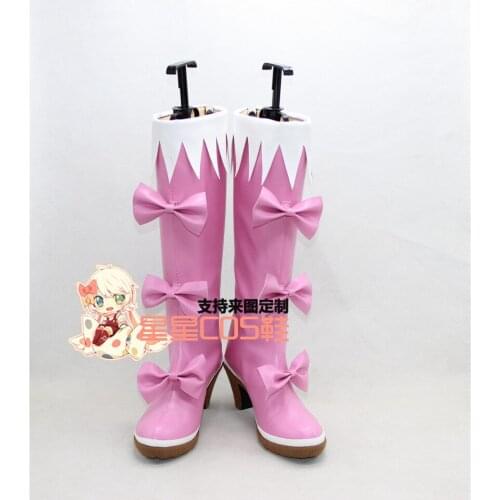 KILL La KILL Nui Harime Pink Girls Long Cosplay Shoes Boots X002