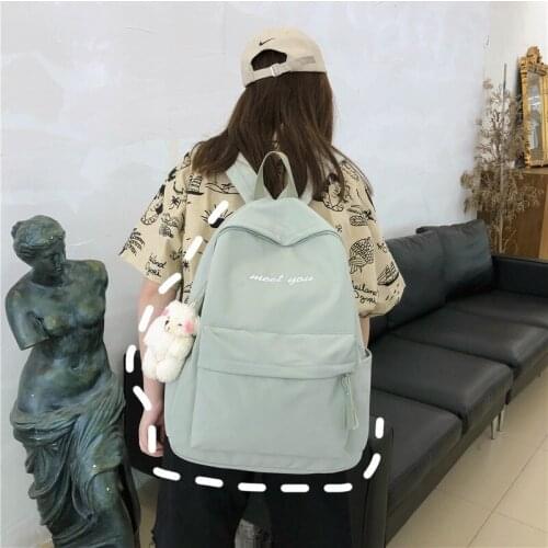 Waterproof nylon Women Backpack Female Large capacity student schoolbag Multi-pocket Travel Backpack Teenage book Mochila
