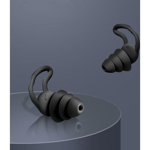 Silicone Sleeping Ear Plugs Sound Insulation Ear Protection Earplugs Anti-Noise Plugs for Travel Reading Soft Noise Reduction