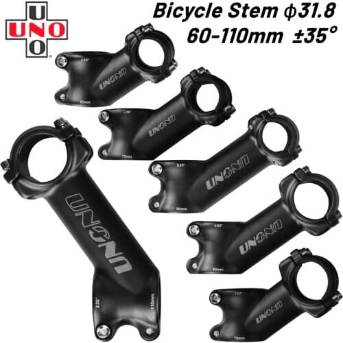 UNO Bike Stem Mountain Road Bike Stem UltraLight Stem 70 90 110mm Handlebar Stem 35 Degree 28.6/31.8mm mtb stem Bicycle Stem