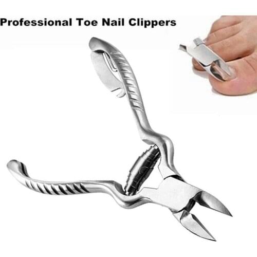 High Quality Professional Stainless Steel Toe Nail Nipper Cutter Clipper Ingrown Pedicure Cuticle Scissor New
