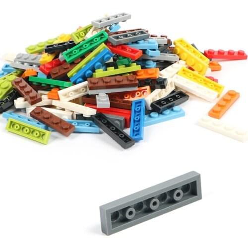 1*4 Point Low brick 100g/lot DIY Education toys Small brick Building blocks parts Brick scattered particles blocks