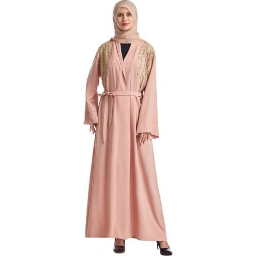 Abaya Dubai Robe Longue Femme Musulmane Kimono Women Cardigan Kaftan Saudi Arabia Turkey Islamic Clothing Muslim Hijab Dress