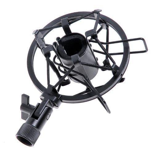 Black Handheld Condenser Microphone Shock Mount Clip Mic Shockmount Dynamic Stud
