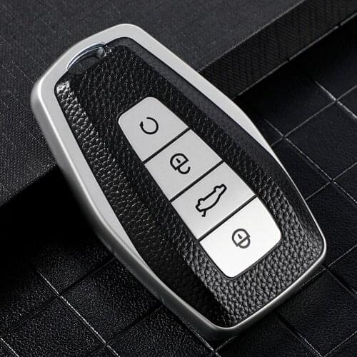 Colorful TPU Leather Car Remote Key Case Cover Holder Shell For Geely Coolray 2019-2020 4 Buttons Auto Styling Fob Accessories