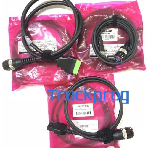 For-VOLVO VOCOM diagnostic Cable 8 Pin 88890306+OBD2 OBDII 88890304+USB 88890305 for-volvo VOCOM 88890300/VOCOM II 88894000