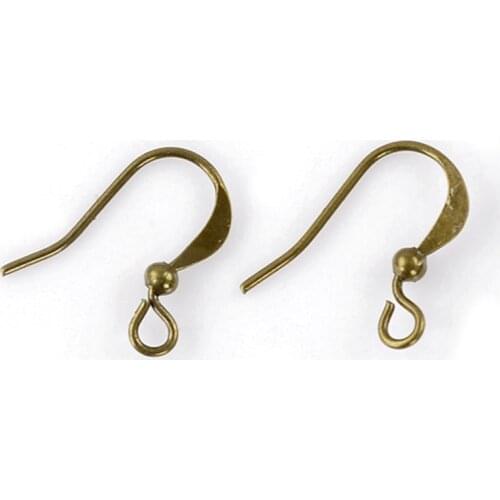 DoreenBeads Alloy Earring Components Earring Findings Twist Antique Bronze 16mm( 5/8") x 12mm( 4/8"), 40 Pieces Hot new