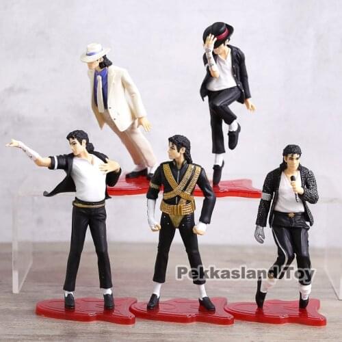 King of POP MJ PVC Action Figure Collection Model Toy 12cm 5pcs/set