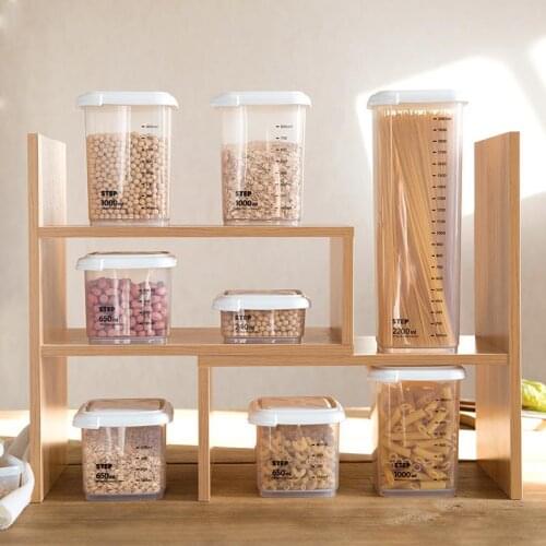 Sealed Can Transparent thickening Sealed Ring Bottles Kitchen Storage Box Transparent Food Canister Keep Fresh Clear Container