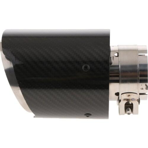 63mm-101mm Stainless Steel Carbon Fiber Car Exhaust Tail Muffler Tip Pipes for Auto SUV Matte