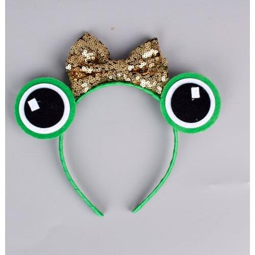 Frog Princess Headband for Boys Baby Birthday Party Hair Accessories Kids Frog Halloween Costume Girls Animal Headbands