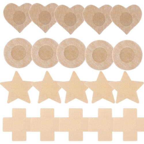 5/10/15 Pairs Disposable Women Breast Lift Nipple Cover Invisible Petal Adhesive Strapless Stick on Bra Adhesivo Bra Nipple Pad