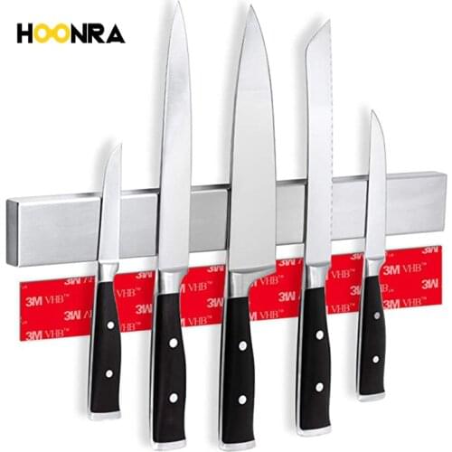 HOONRA Magnetic Knife Holder Knife Holder Kitchen Bar Knife Storage Block For Metal Knife Wall Mount Magnetic Strip