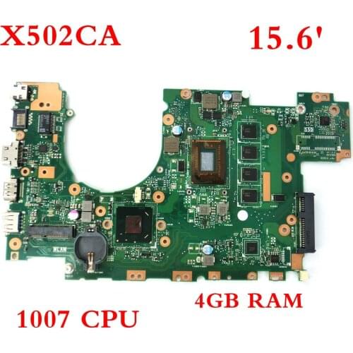 X502CA with 1007 CPU 4GB memory Mainboard For ASUS X502CA X502C F502CA X402C F402CA X402CA Laptop Motherboard