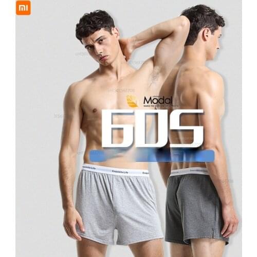 Xiaomi youpin Mens underwear 60 modal arrow pants simple loose split shorts home casual breathable pants Cool feeling coolness