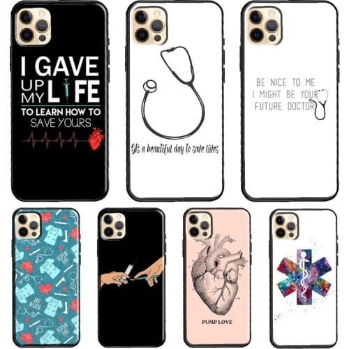 Doctor Nurse Medical Medicine Health Soft Cover For iPhone 11 12 Pro Max XS XR X 12 mini SE 2020 5S 6S 7 8 Plus Phone Case