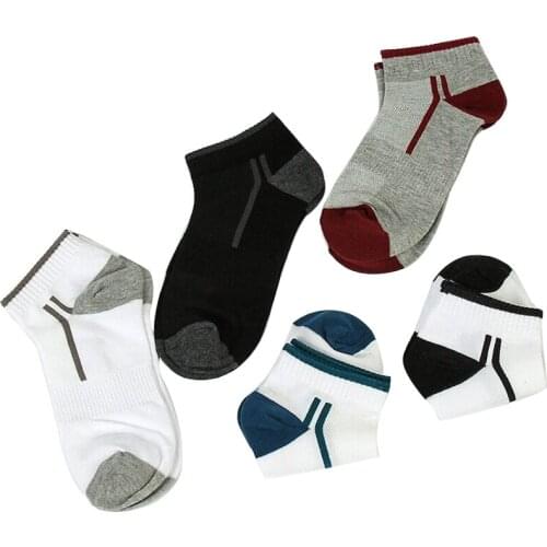 Socks Men Cotton Summer Short Tube Boat Socks Shallow Mouth Invisible Socks Man Mesh Socks 5pairs / lot = 10pcs