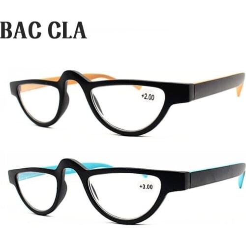 Small Cat Eye Reading Glasses Women Men Retro Fashion Ultralight PC Plastic Full Frame Clear Lenses Presbyopic Eyeglasses LE9