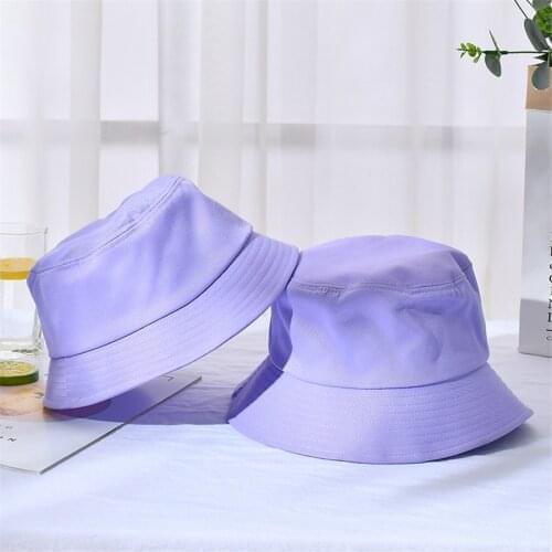 2021 New Fashion Panama Sun Hats Women Sunscreen Bucket Hats Men C Sunbonnet Fedoras Solid Color Summer Beach Caps Wholesale