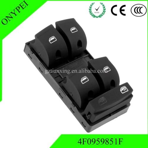 4F0959851F Power Master Window Switch For A6 4F2 C6 A3 Sportback 8Pa 8P1 B6 4F0959851