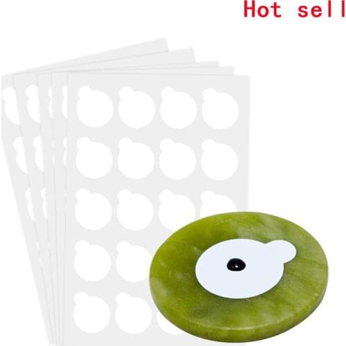 Classic Round Jade Stone False Eyelash Extension Glue Adhesive Pallet Pad Holder for Eyelashes Extensions Glue Makeup Tool