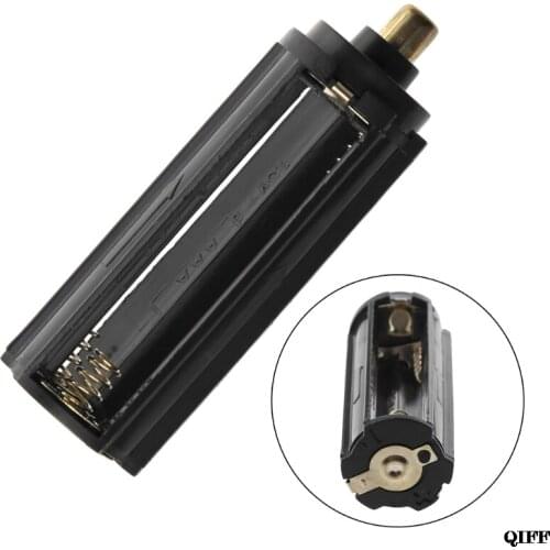 Drop Ship&Wholesale Cylindrical Type Plastic Battery Holder For 3x AAA To 18650 Battery Converter APR28