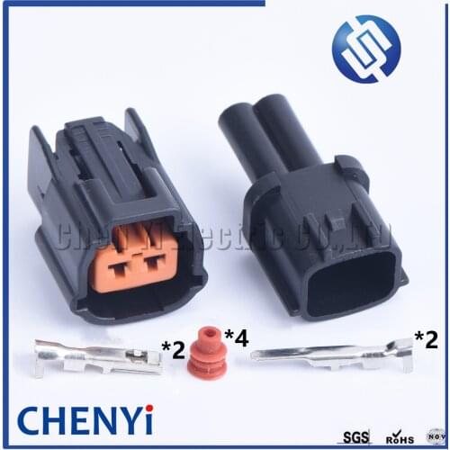 1 Set 2 Pin 2.2mm auto ballast connector electrical plug housing male or female 6098-0137 cable joint Modern IX35 Connector
