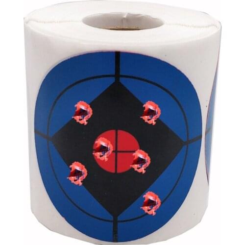 Blue Splatter Blossom Sticker Targets(Instantly See Your Shot)