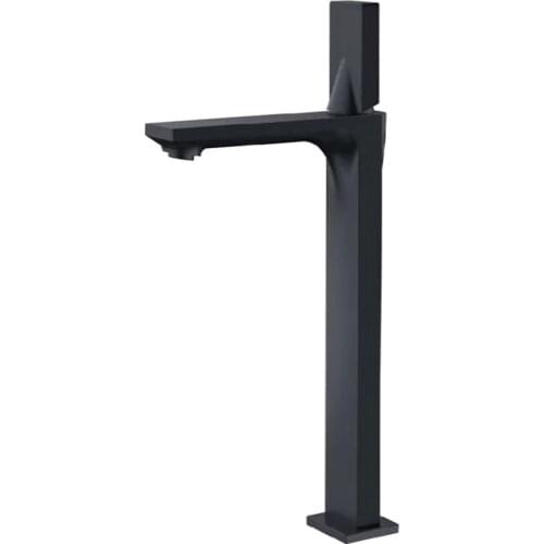 JFaucet Basin Faucet Matte Black Chrome Solid Cold & Hot Water Bathroom Faucet Single Handle Water Sink Tap Bathroom Accessories