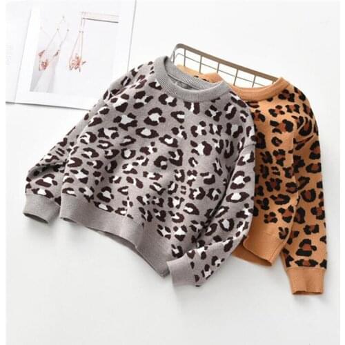 Baby Sweater Girls Cardigan Boys Girls Sweaters Leopard Kids Sweaters Cotton Toddler Sweater For Boy Girl Knitted Kids Cardigan