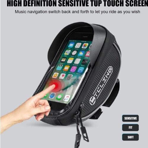 Bicycle Bag MTB Cycling Accessories Mountain Bike Front Frame Touchscreen Phone Bags Bicycle Top Tube Pannier Bags