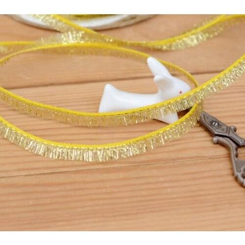 High-quality hot sale Baby dress lace gold mini fringe lace width 0.7 cm H0721